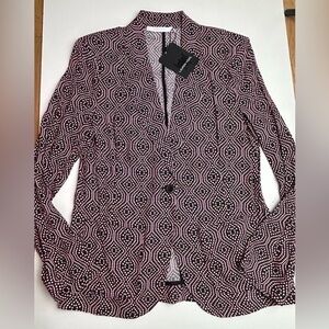 Lauren Vidal viscose 1 button lightweight blazer